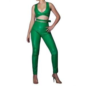 NEW WFFS crayola barbie leather 2 piece set in green